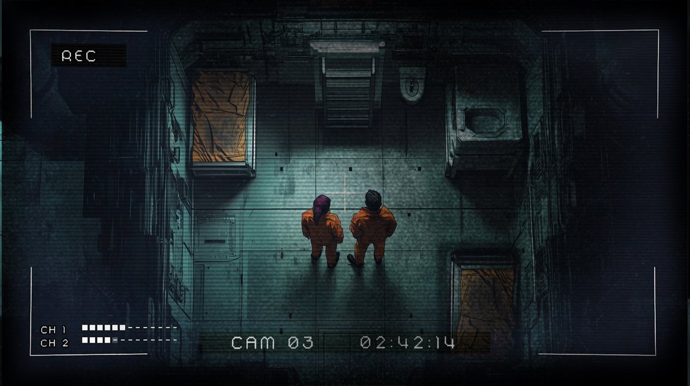 CCTV footage of the prison cell