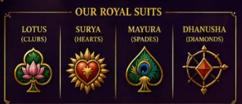 The four royal suit icons