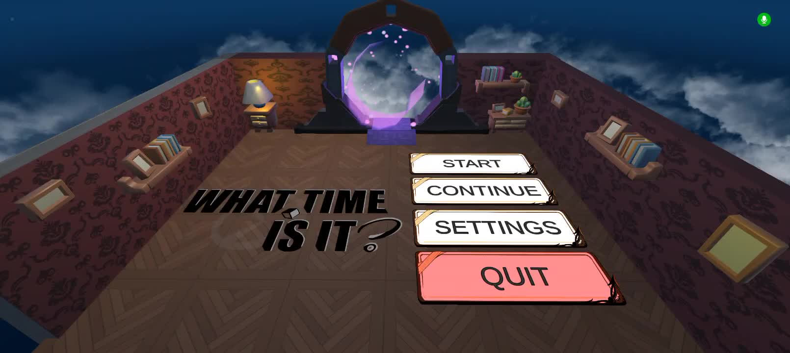 Home screen with time machine